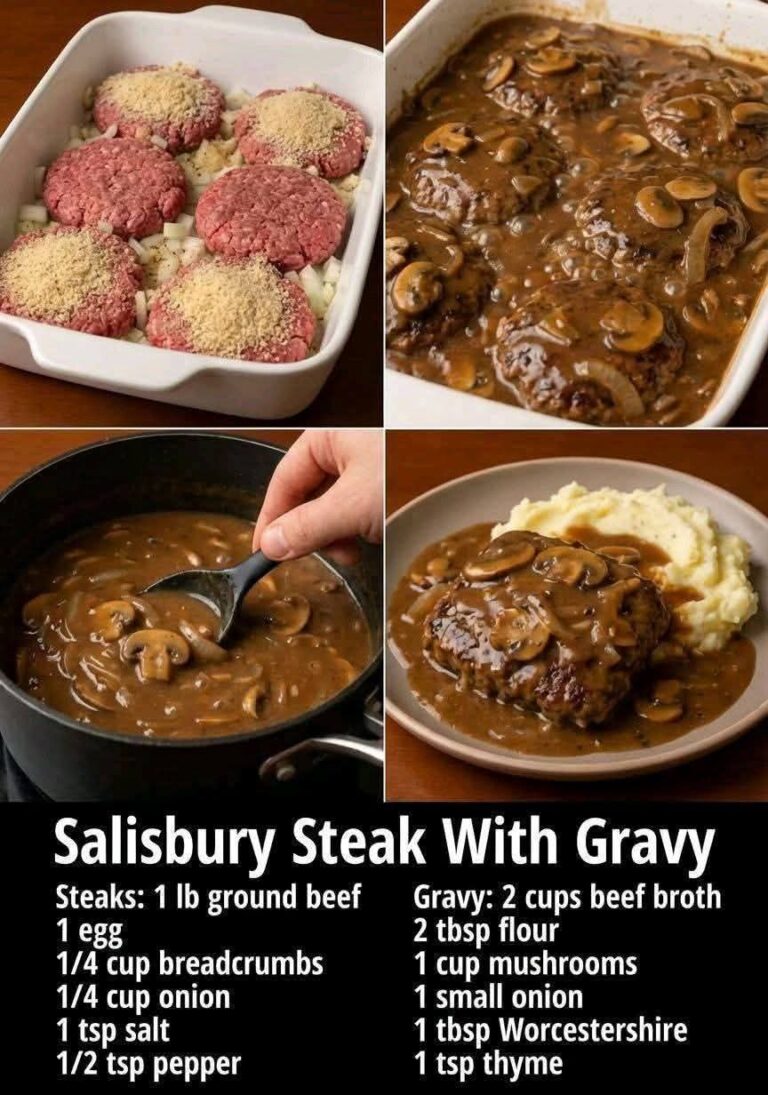 Salisbury Steak with Onion Gravy – Flavor Feast